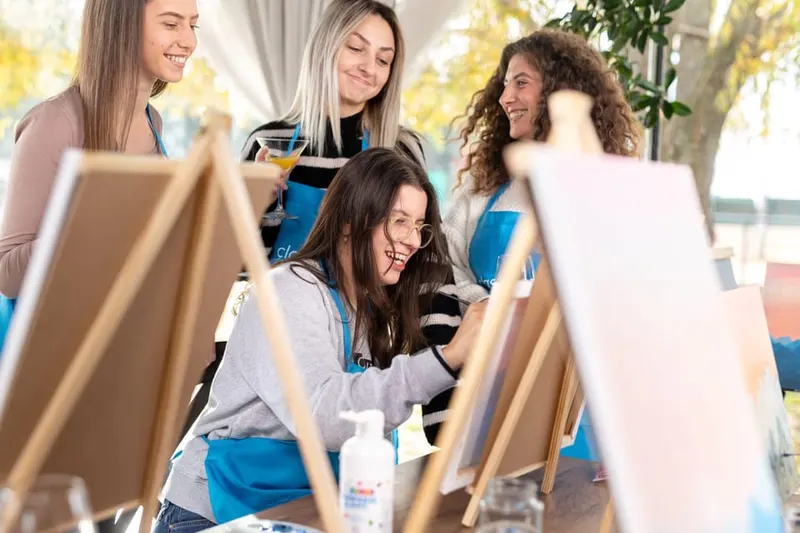 Savannah: Mystery Paint & Sip Night at a Trendy Brewery